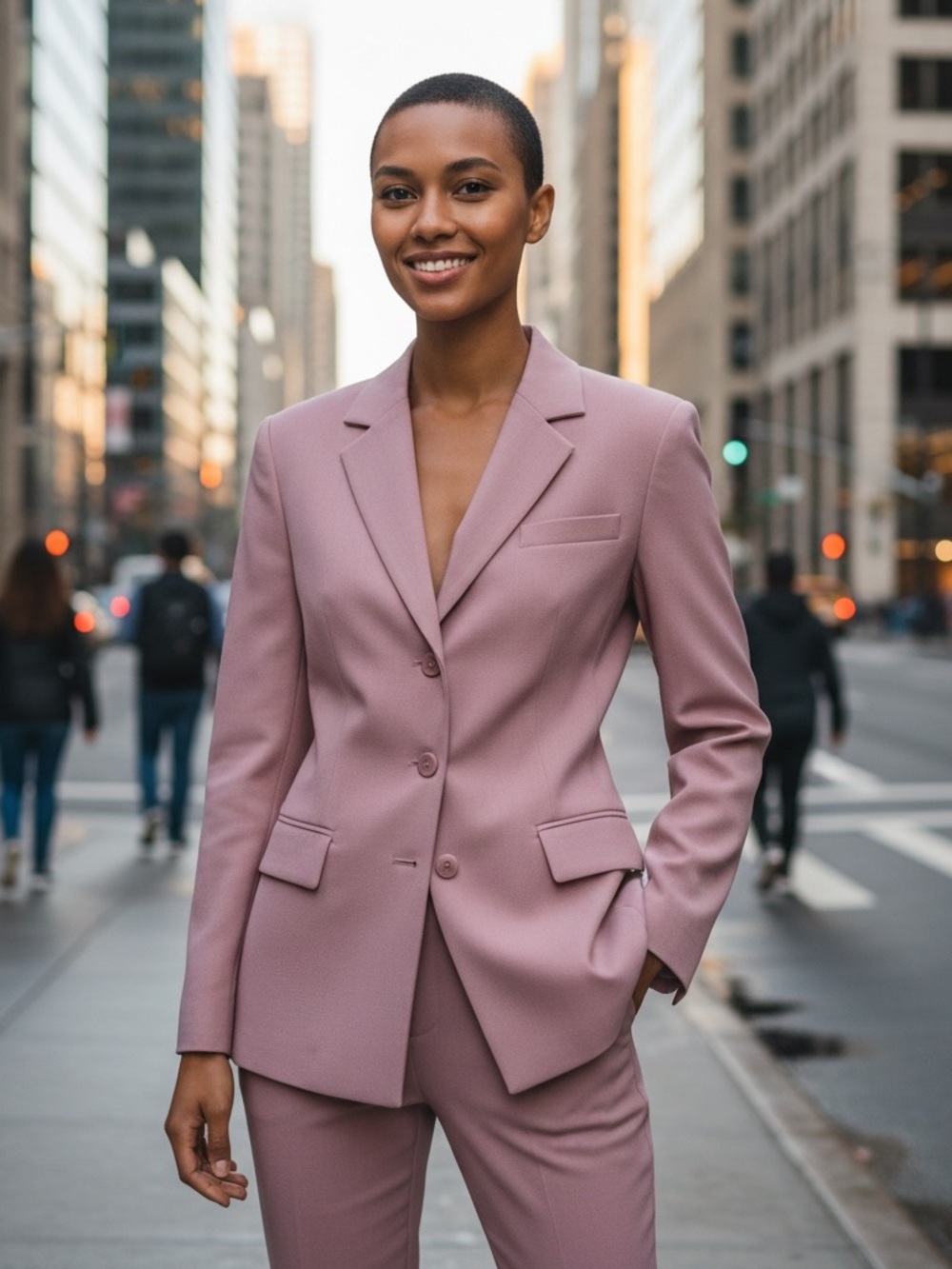 NWT Lafayette 148 Lavender Tint Three Button Blazer Size 8